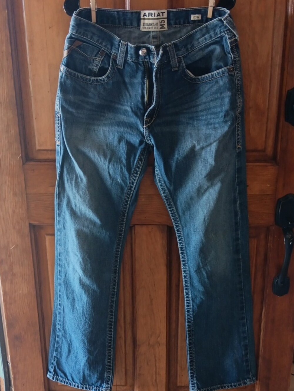 Ariat Men's Dark Blue Straight Fit Jeans